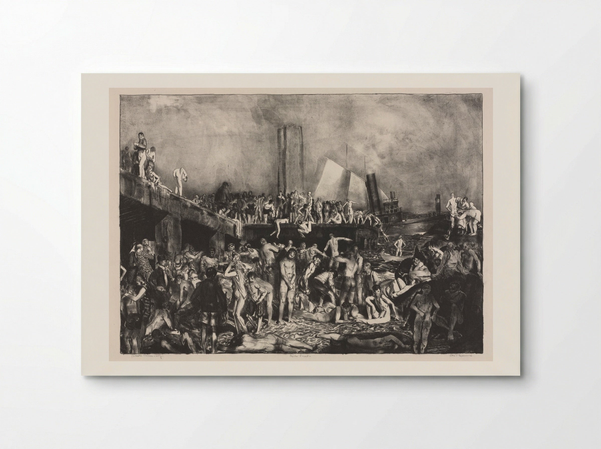 River-Front - George Bellows - Poster