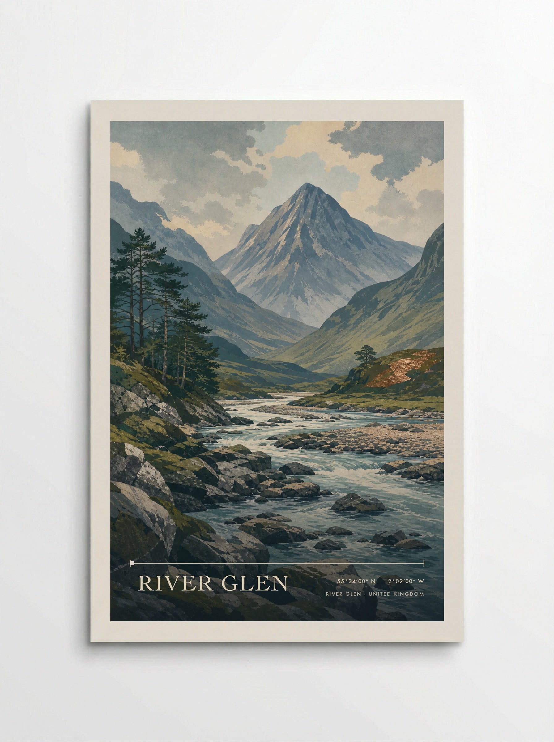 River Glen United Kingdom Travel Poster - Poster