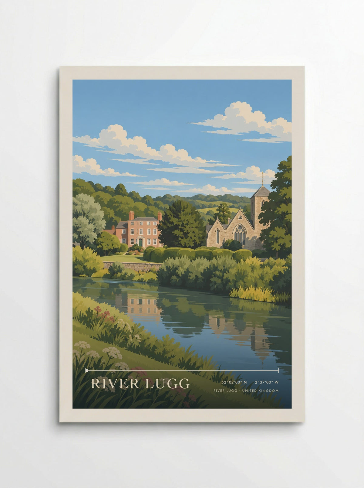 River Lugg | Travel Poster - Poster