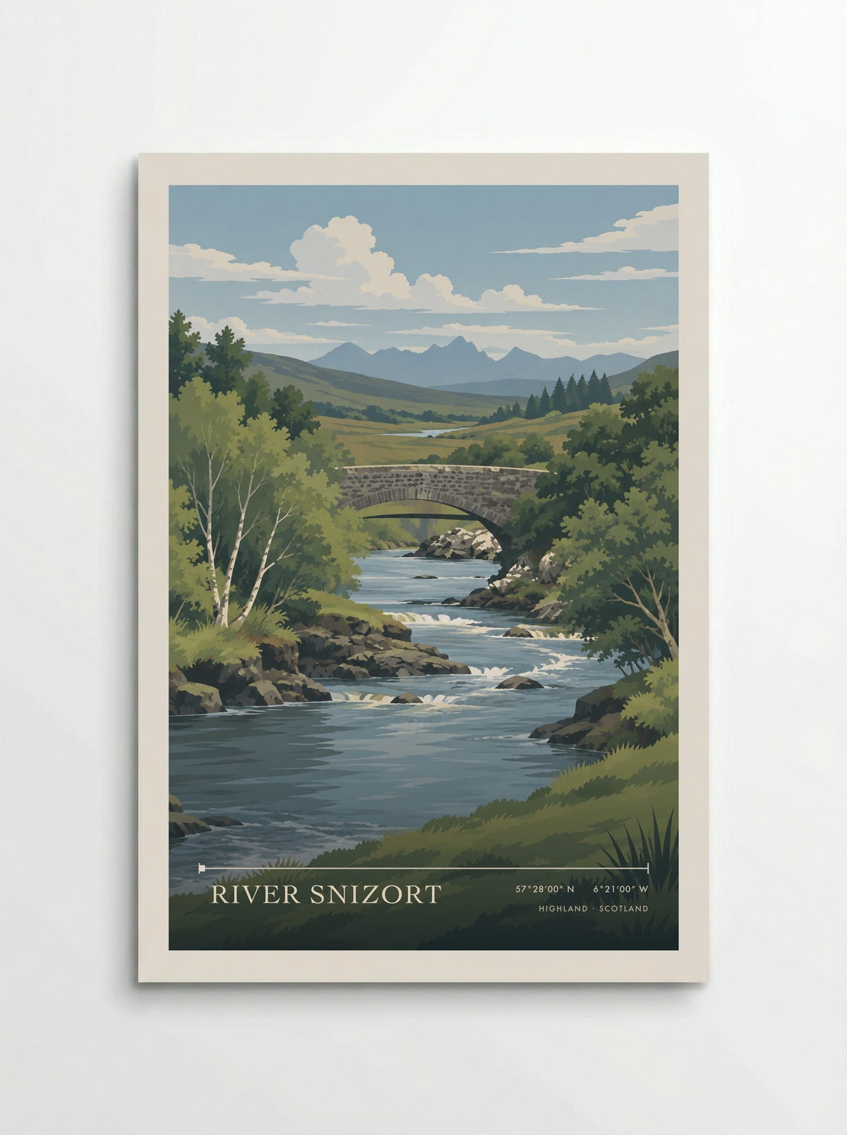 River Snizort, Highland | Travel Poster - Poster