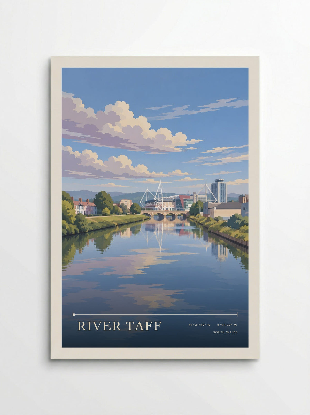 River Taff, South Wales | Travel Poster - Poster