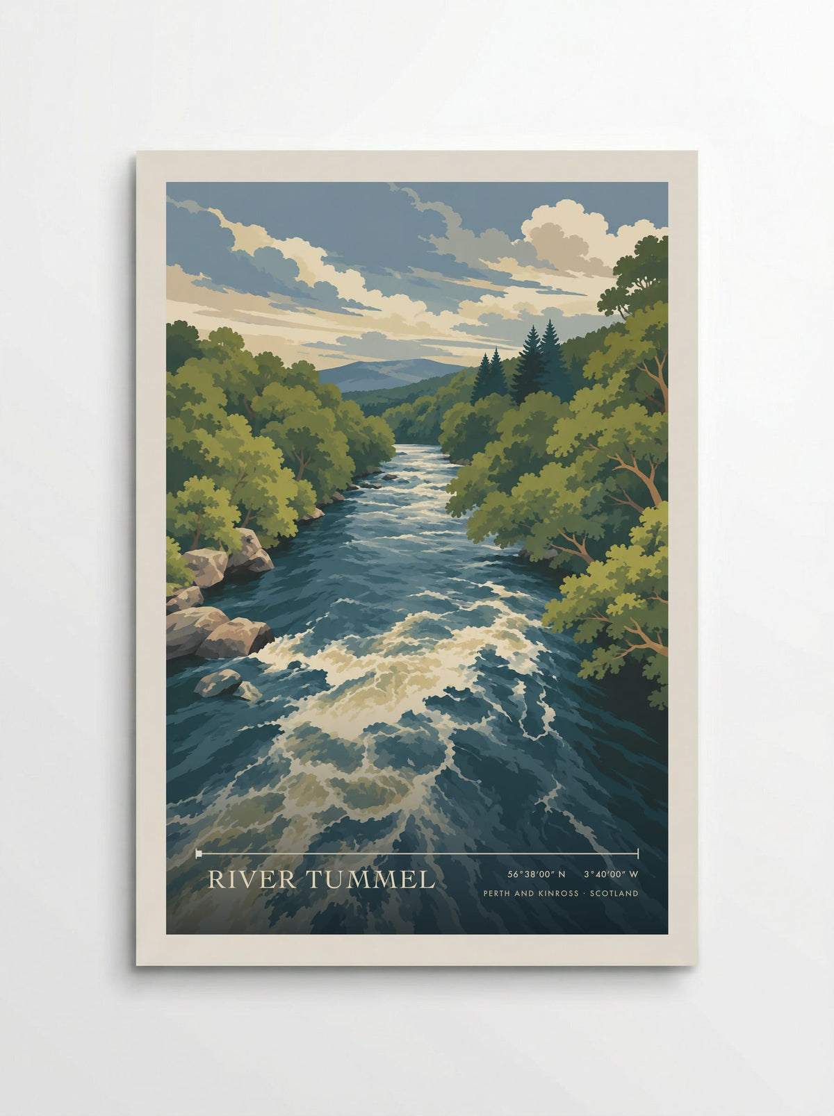 River Tummel, Perth and Kinross | Travel Poster - Poster