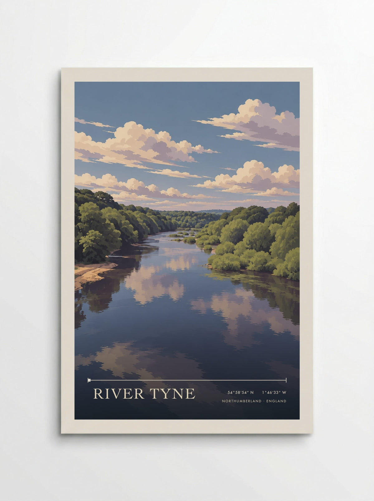 River Tyne, Northumberland | Travel Poster - Poster