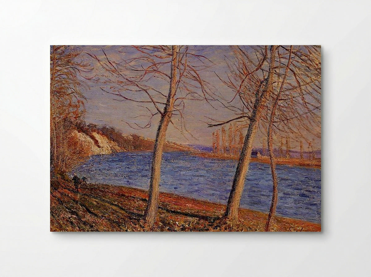Riverbank at Veneux - Alfred Sisley - Poster