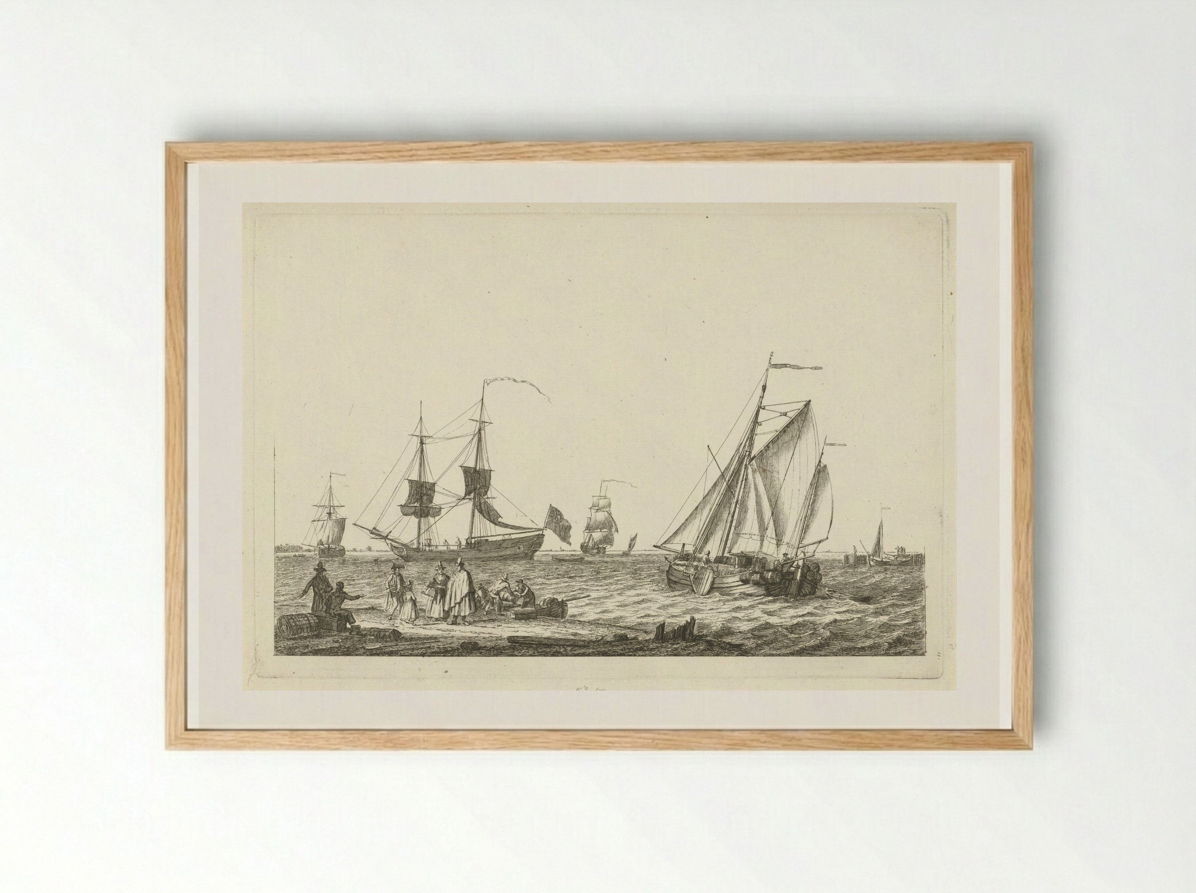 Riviergezicht - Gerrit Groenewegen - Framed Print Wood
