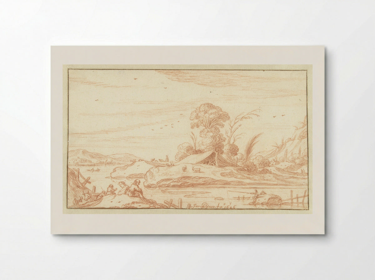 Rivierlandschap - Jacob Symonsz Pynas - Poster