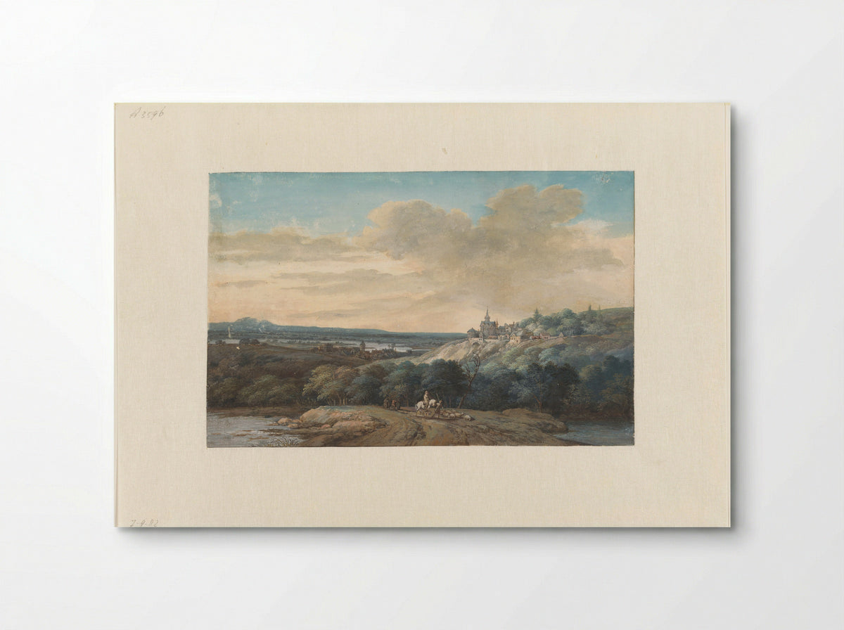 Rivierlandschap - Gerrit Battem - Poster