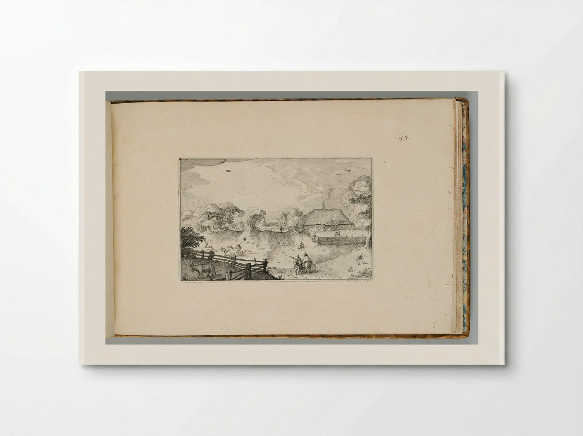 Road Near the Dunes - Claes Jansz. Visscher - Poster