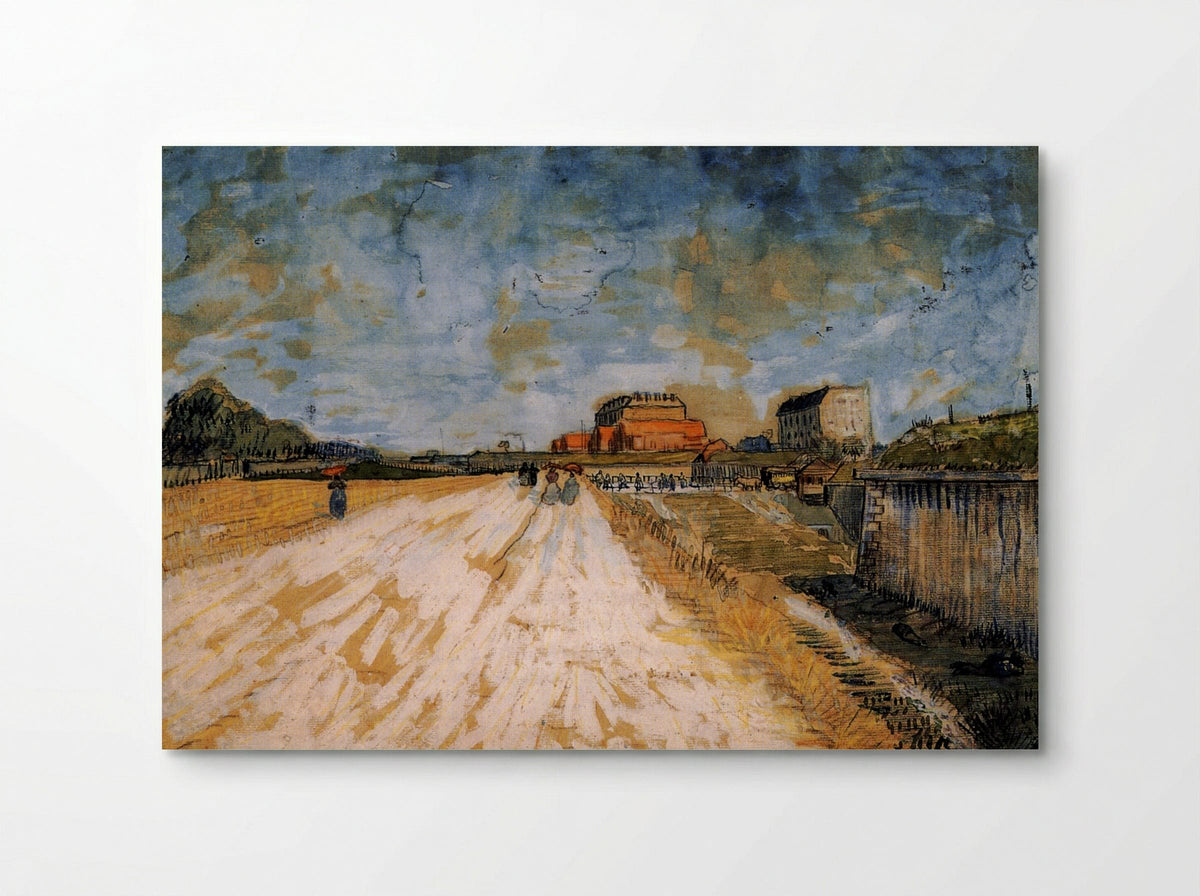 Road Running Beside the Paris Ramparts - Vincent van Gogh - Poster