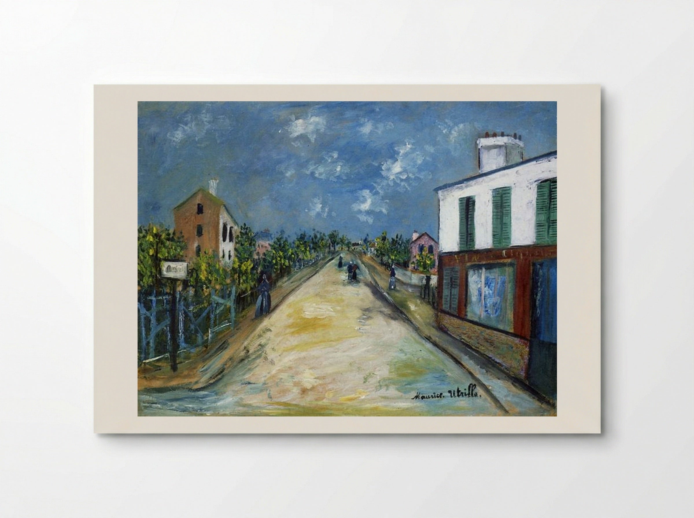 Road in Argenteuil - Maurice Utrillo - Poster