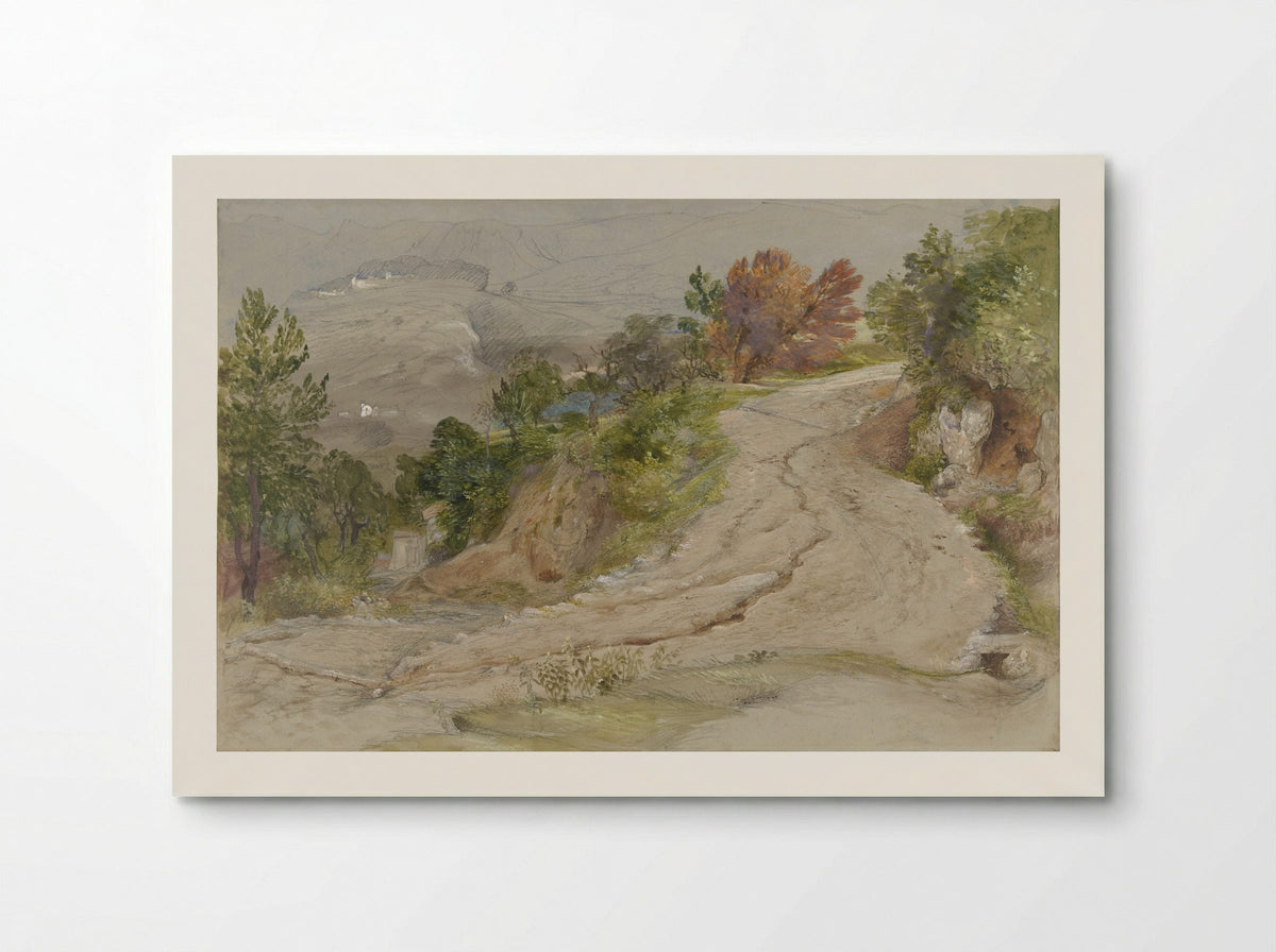 Road in an Italian Mountain Landscape - Samuel Palmer - Poster
