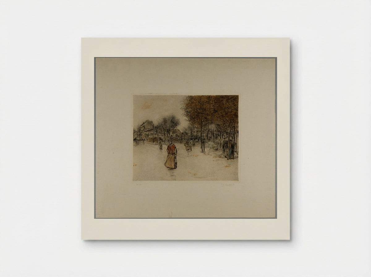 Road of the Revolt at Neuilly - Jean-François Raffaëlli - Poster