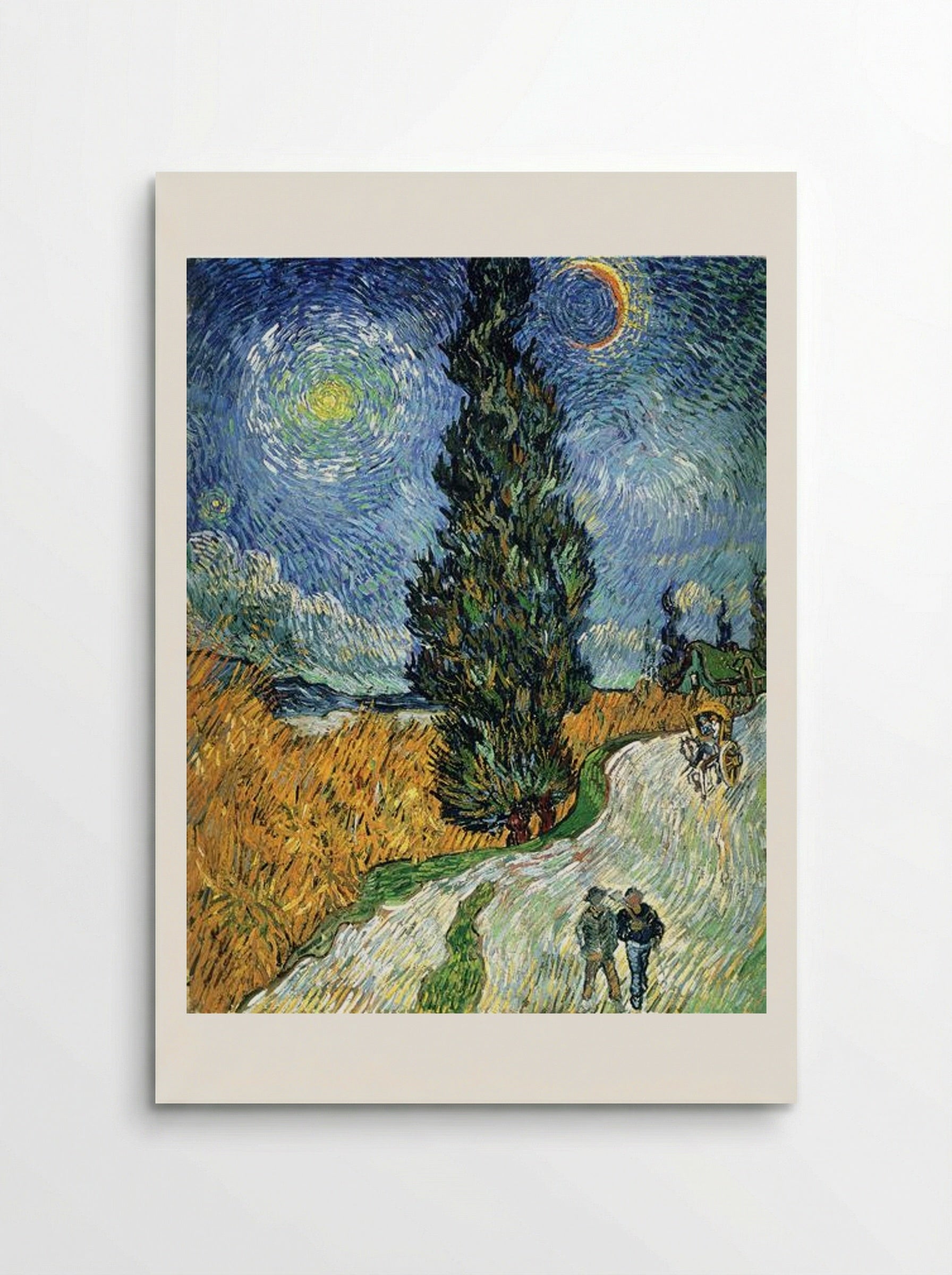 Road with Cypresses - Vincent van Gogh - Poster