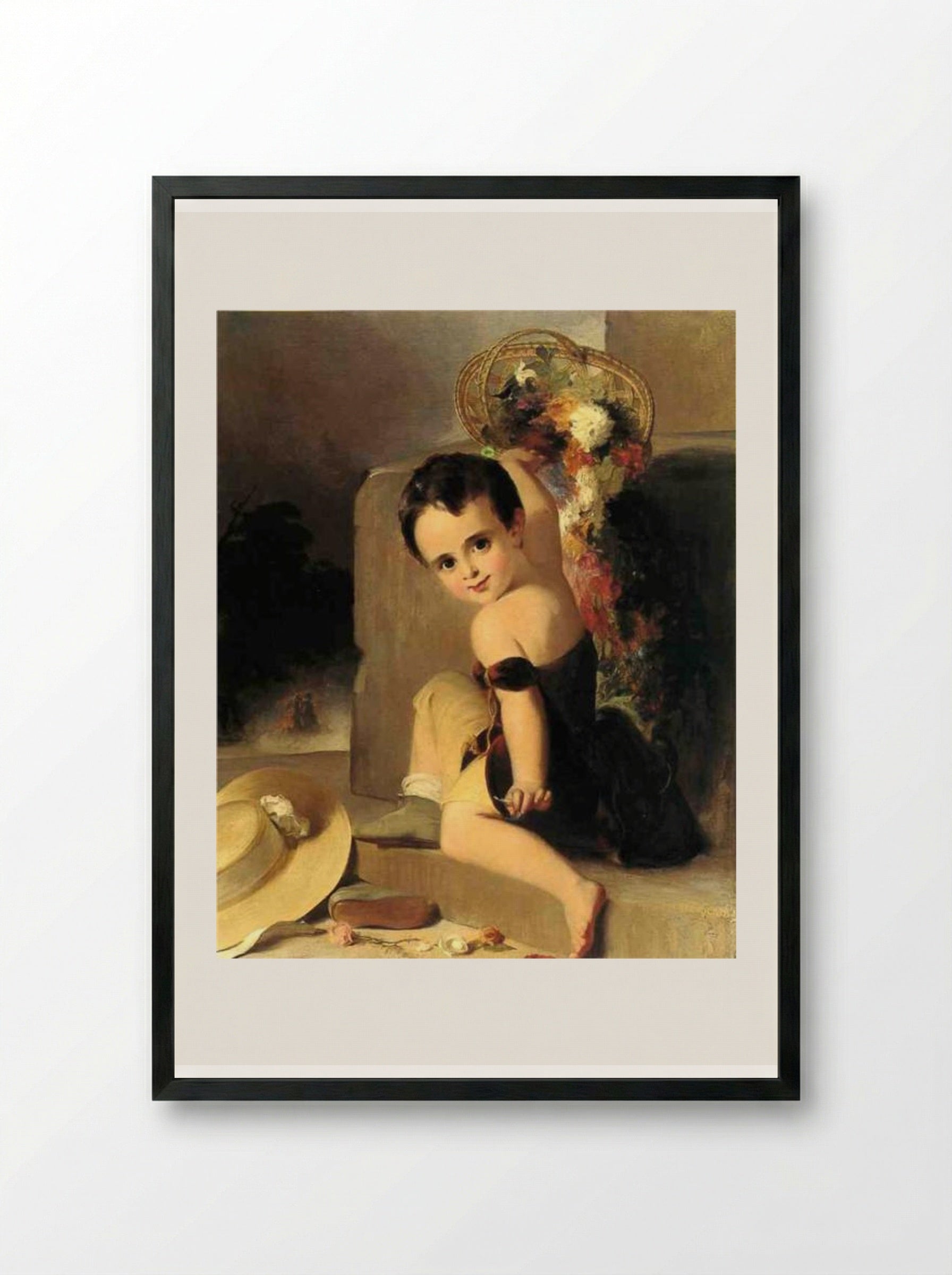 Robert Fielding Stockton - Thomas Sully - Framed Print Black