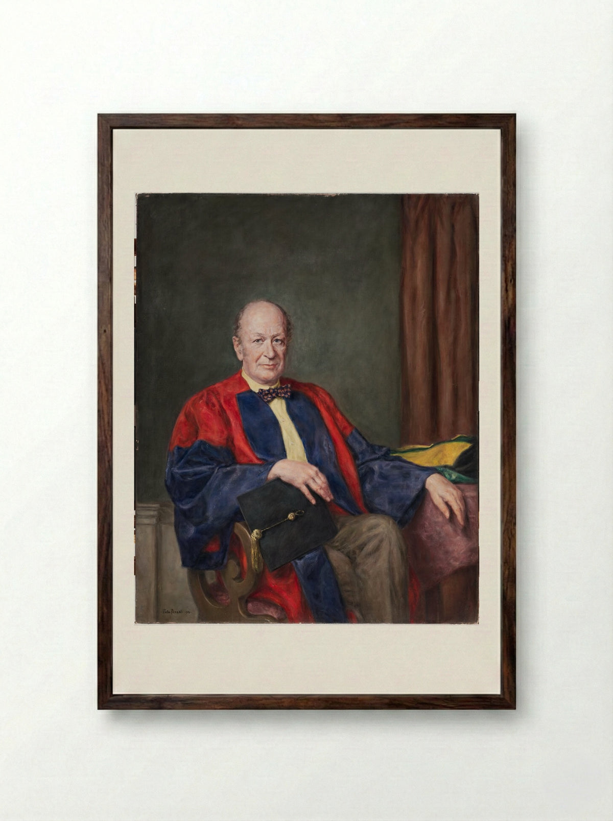 Robert Higgins Ebert (1914-1996) - Pietro Pezzati - Framed Print Dark Wood