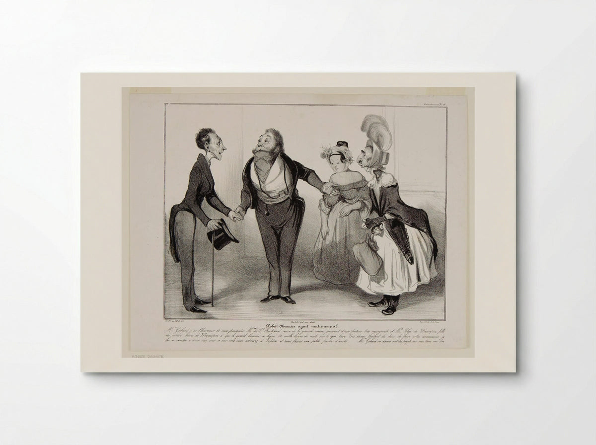 Robert Macaire, Marriage Agent - Honoré-Victorin Daumier - Poster