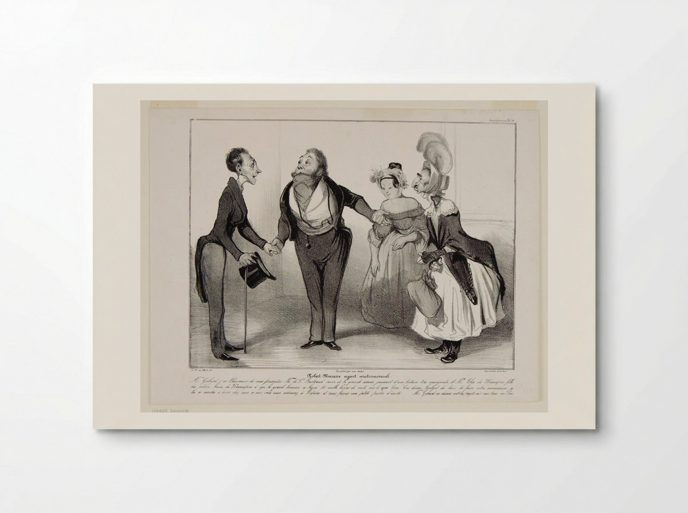 Robert Macaire, Marriage Agent - Honoré-Victorin Daumier - Poster