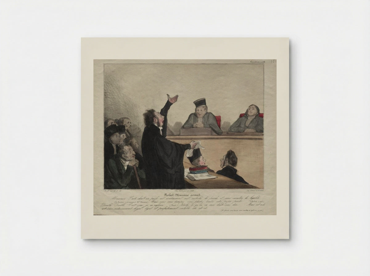 Robert-Macaire, lawyer - Honoré Daumier - Poster