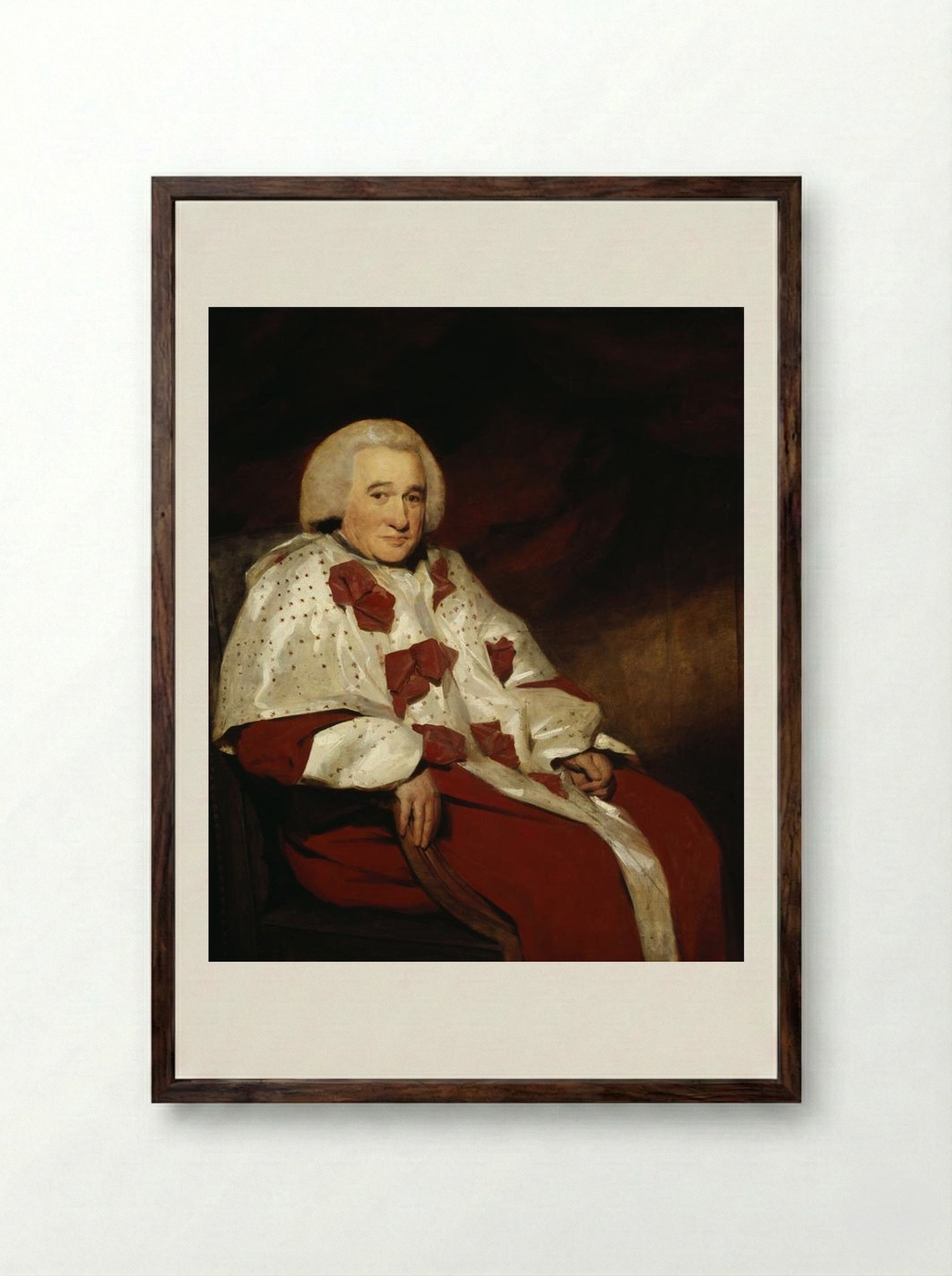 Robert Macqueen, Lord Braxfield - Henry Raeburn - Framed Print Dark Wood