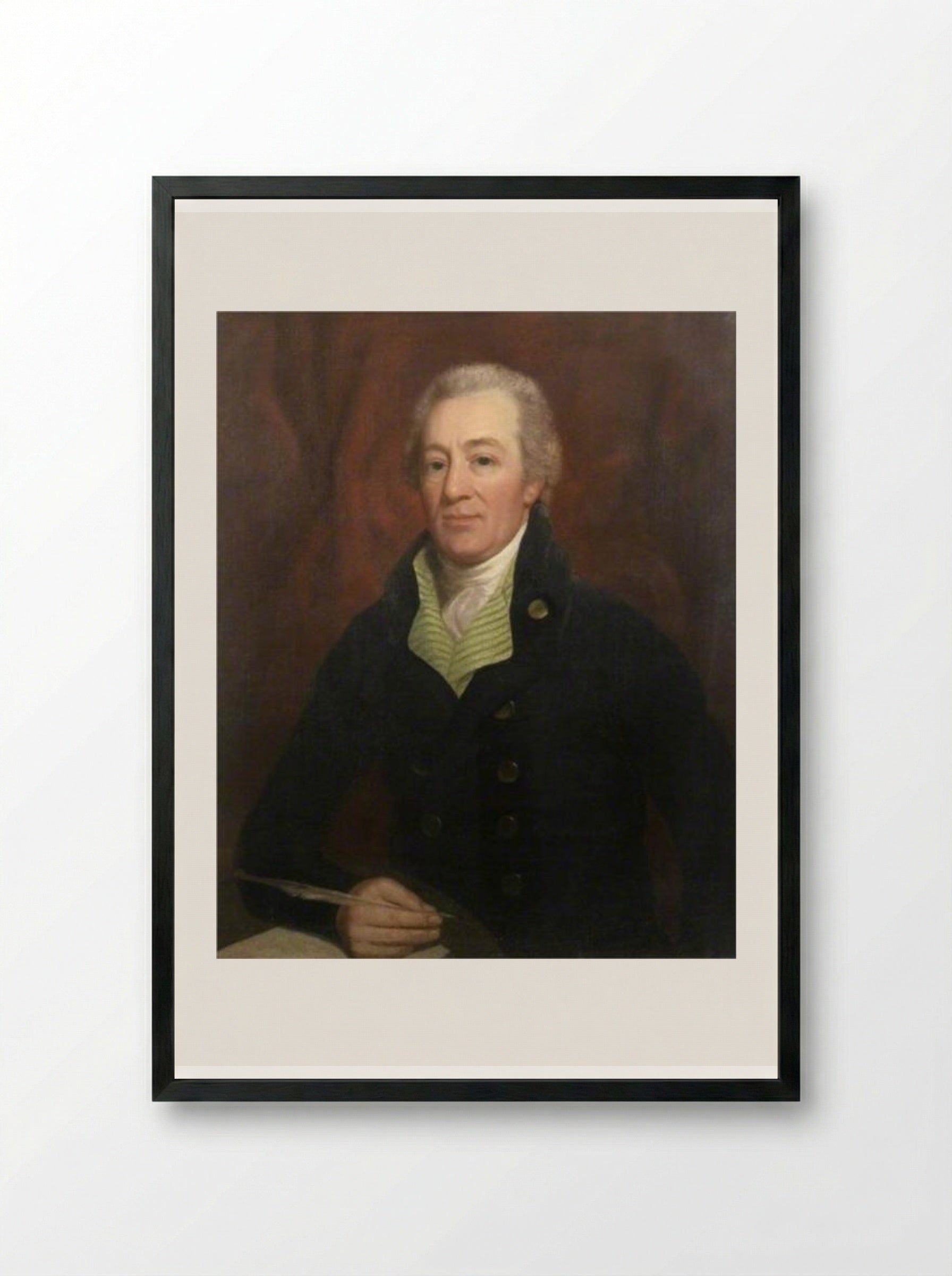 Robert Tindal of Coval Hall - John Jackson - Framed Print Black