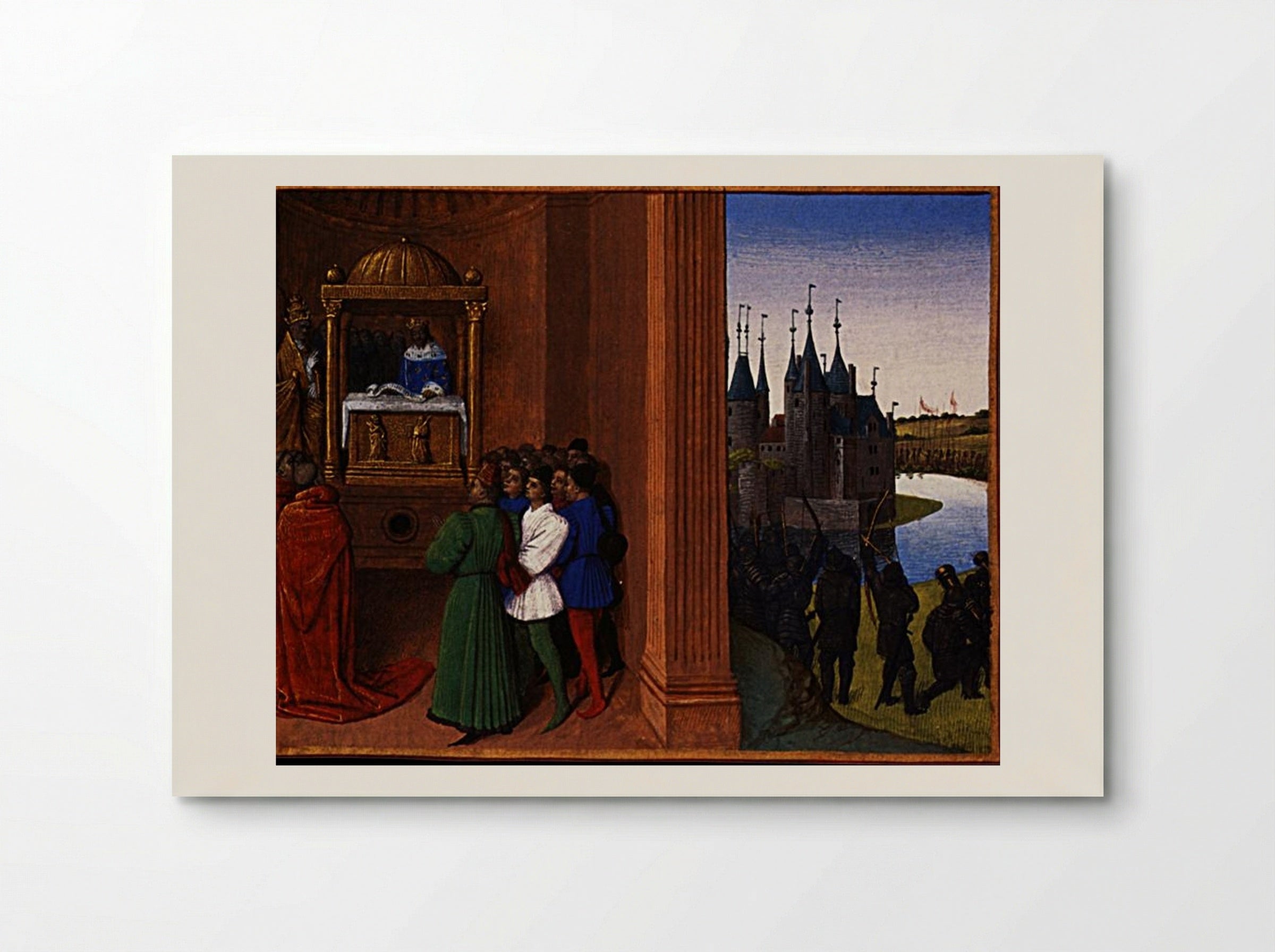 Robert the Pious Files an Antiphon - Jean Fouquet - Poster