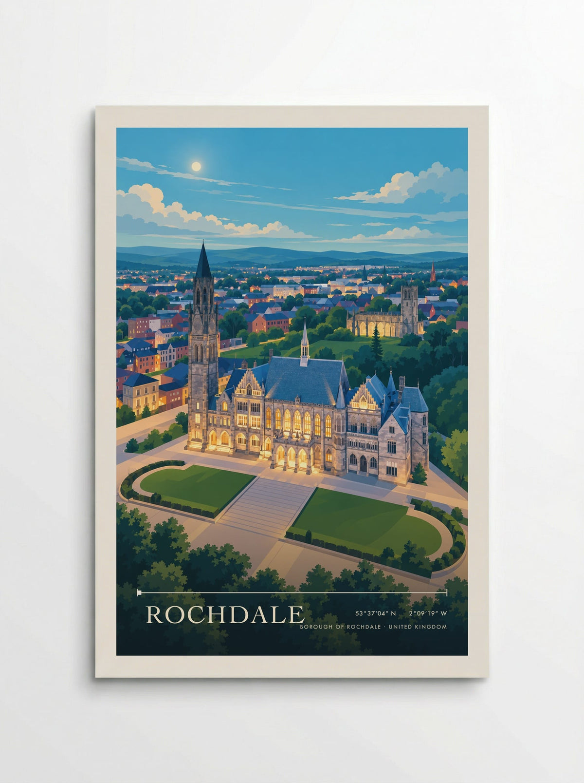 Rochdale, Borough of Rochdale | Travel Poster - Poster
