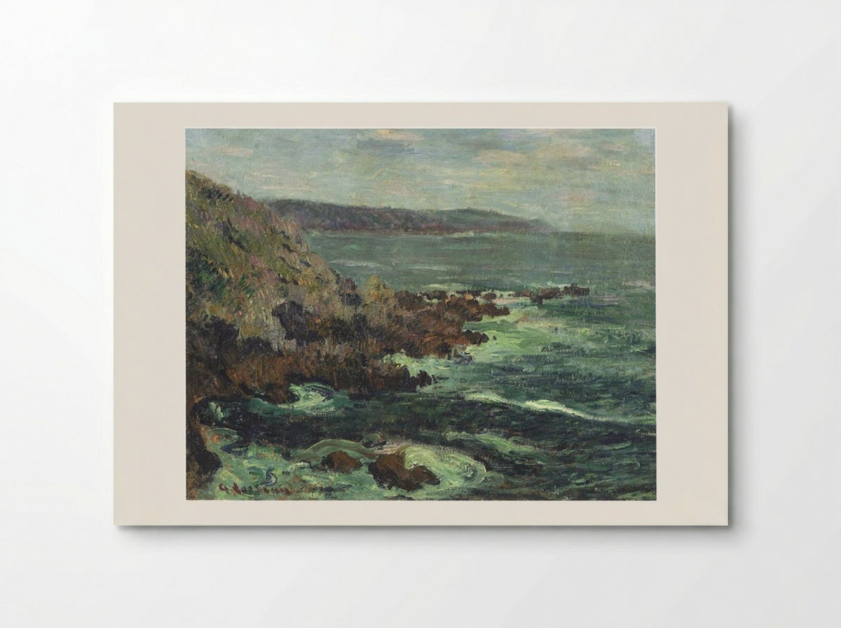 Rock Cliffs by the Sea in Britain - Gustave Loiseau - Poster