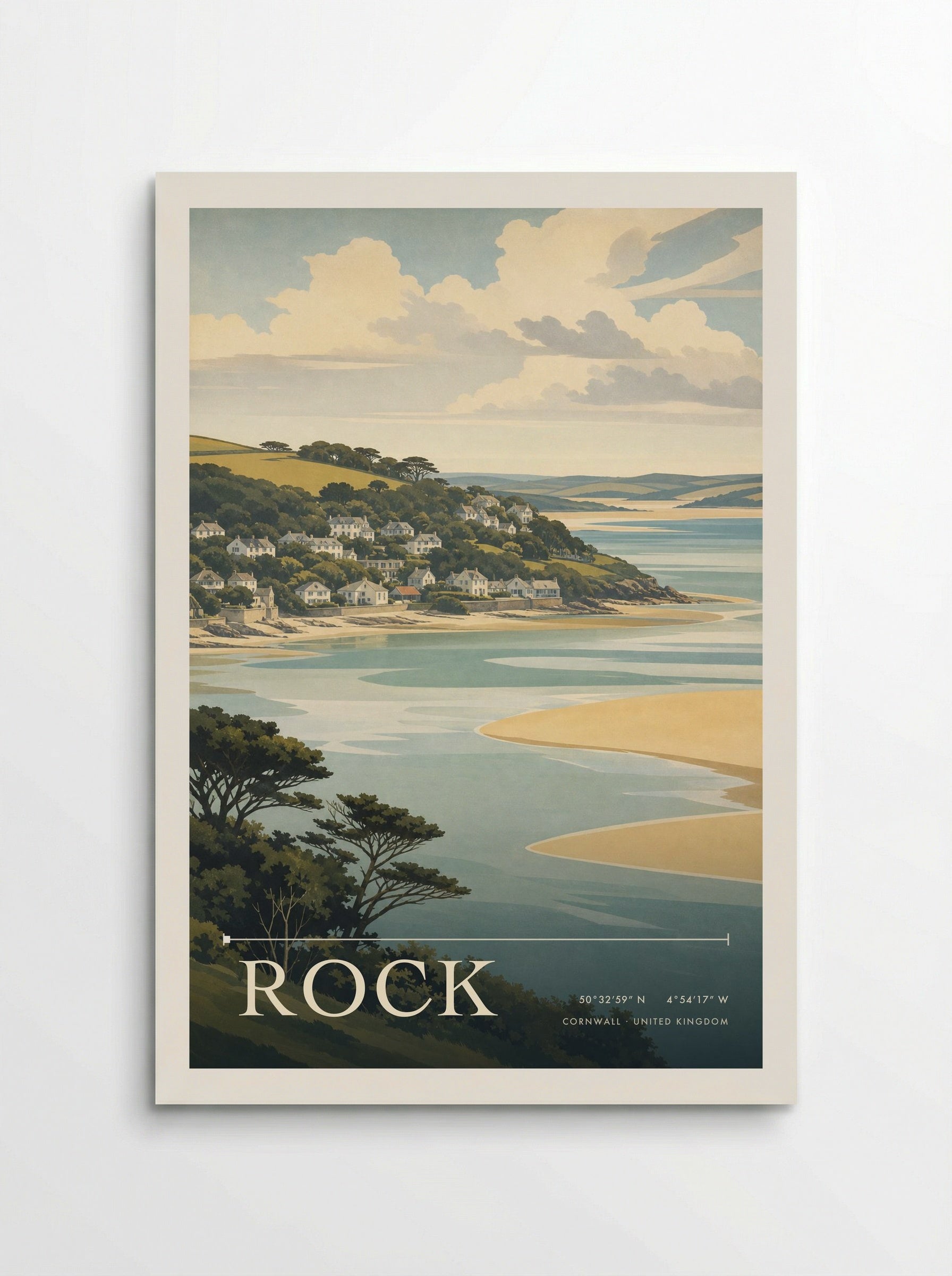 Rock Cornwall United Kingdom Travel Poster - Poster