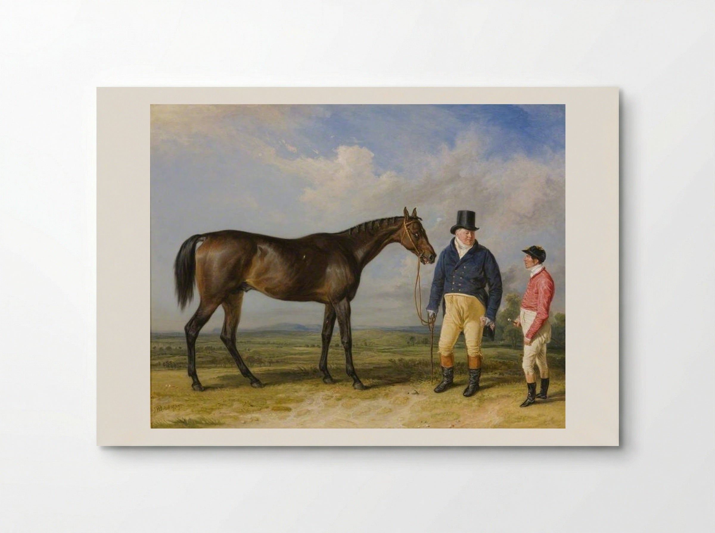 'Rockingham', with His Owner, John Theobald, and Jockey, Jem Robinson - James Ward - Poster