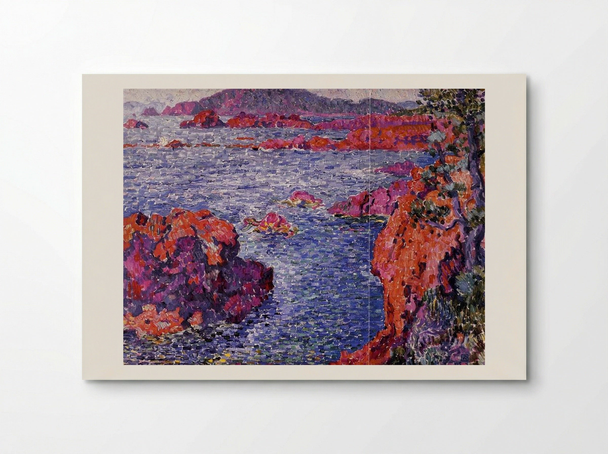 Rocks at Anthéor - Théo van Rysselberghe - Poster