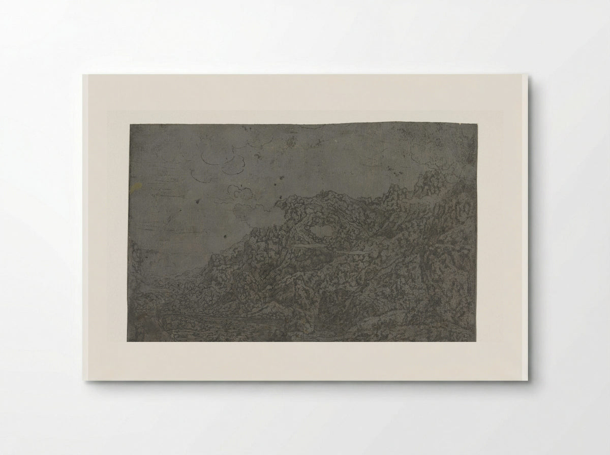 Rocky Landscape with Low Clouds - Hercules Segers - Poster