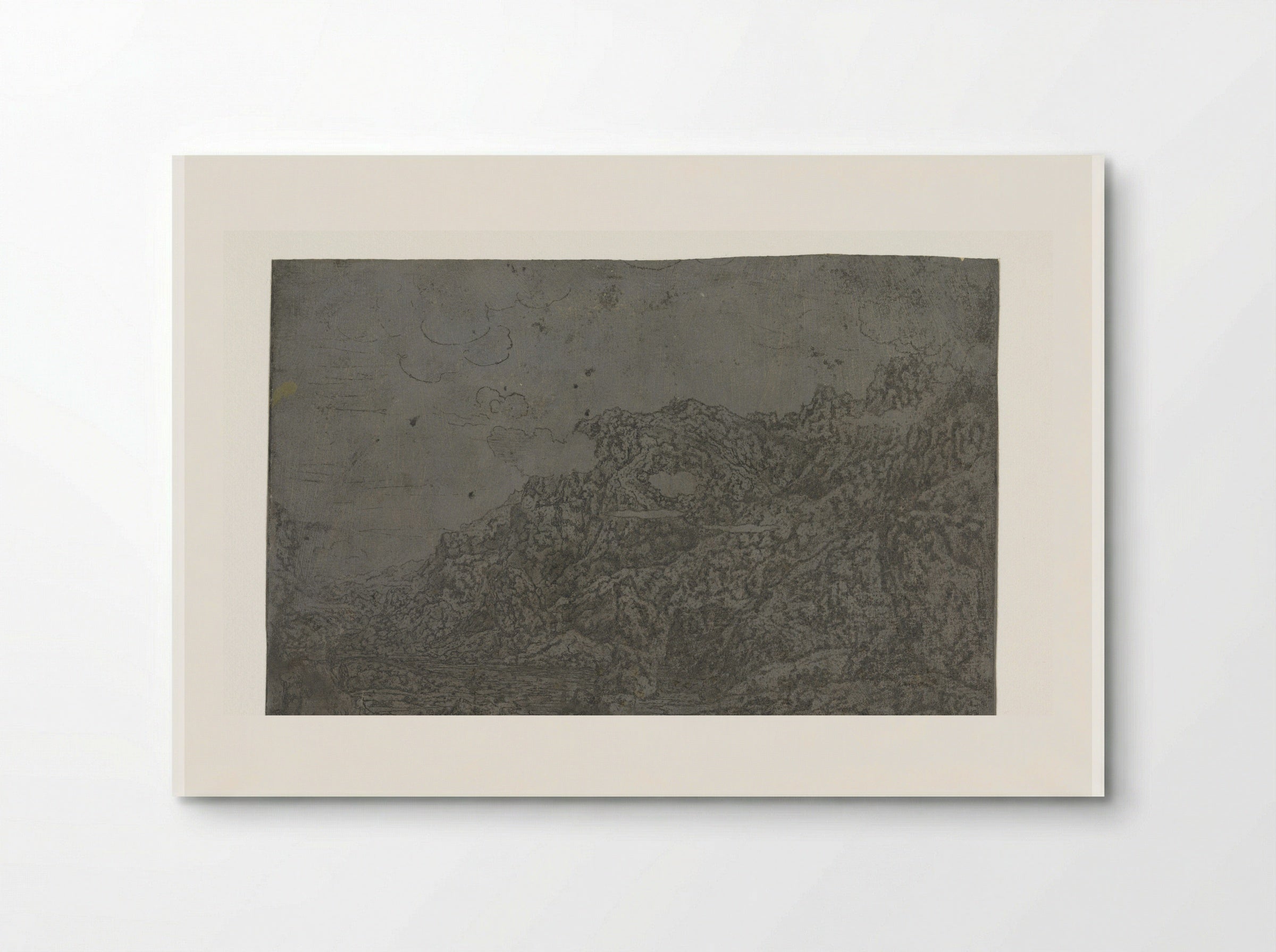 Rocky Landscape with Low Clouds - Hercules Segers - Poster