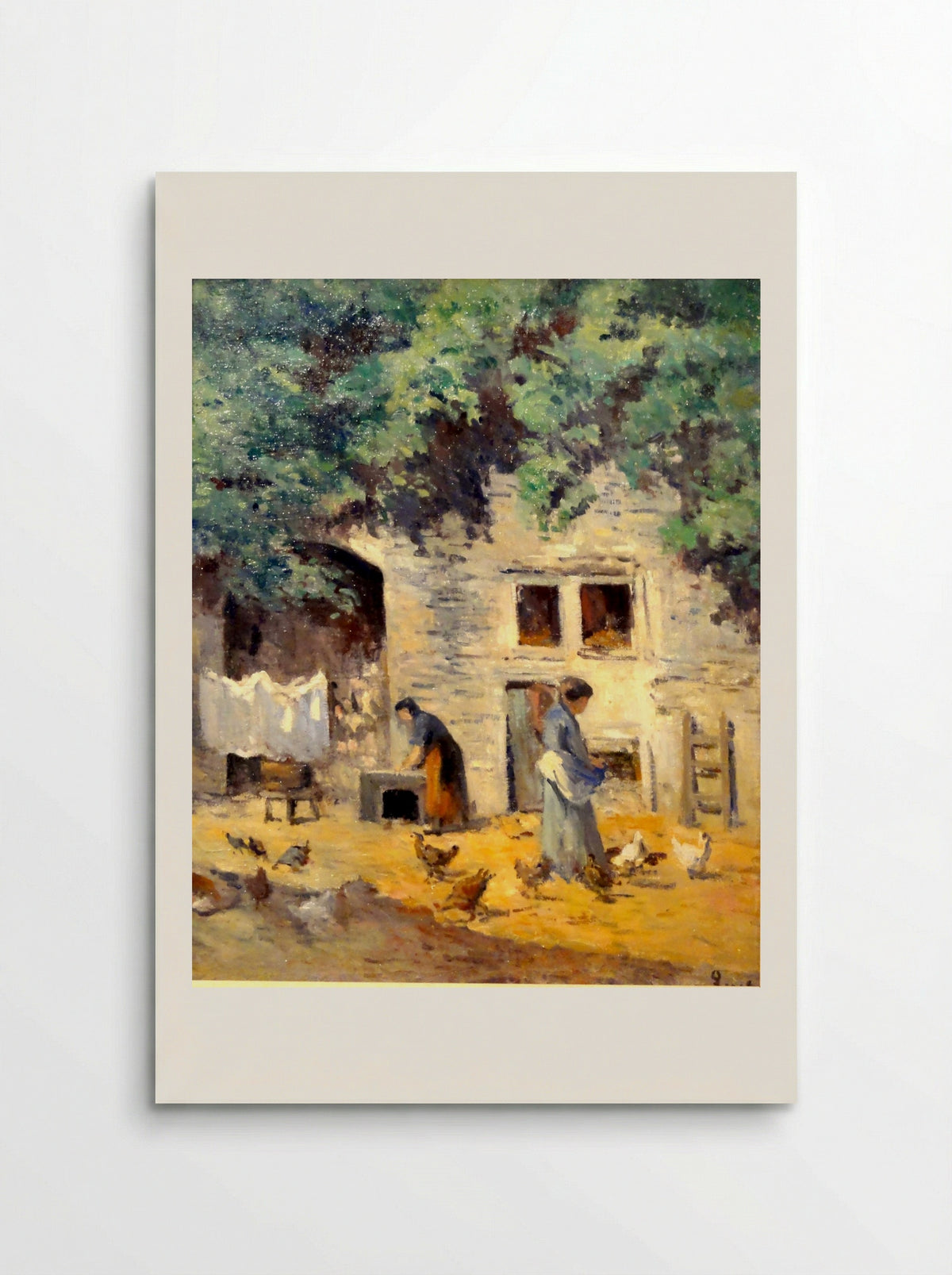 Rolleboise, Cour De Ferme - Maximilien Luce - Poster