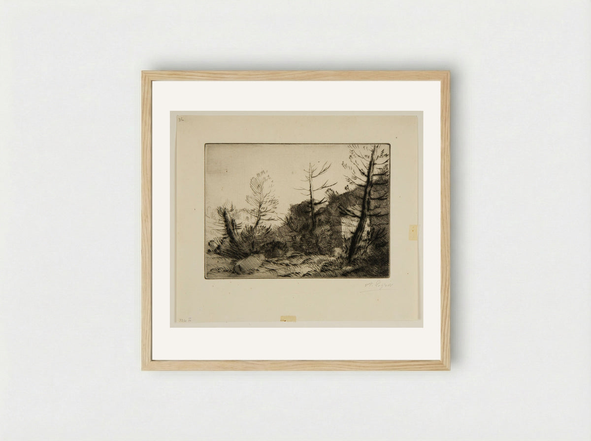 Roman Ruin - Alphonse Legros - Framed Print Wood