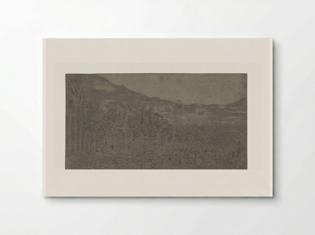 Roman Ruins, a City in the Distance - Hercules Segers - Poster