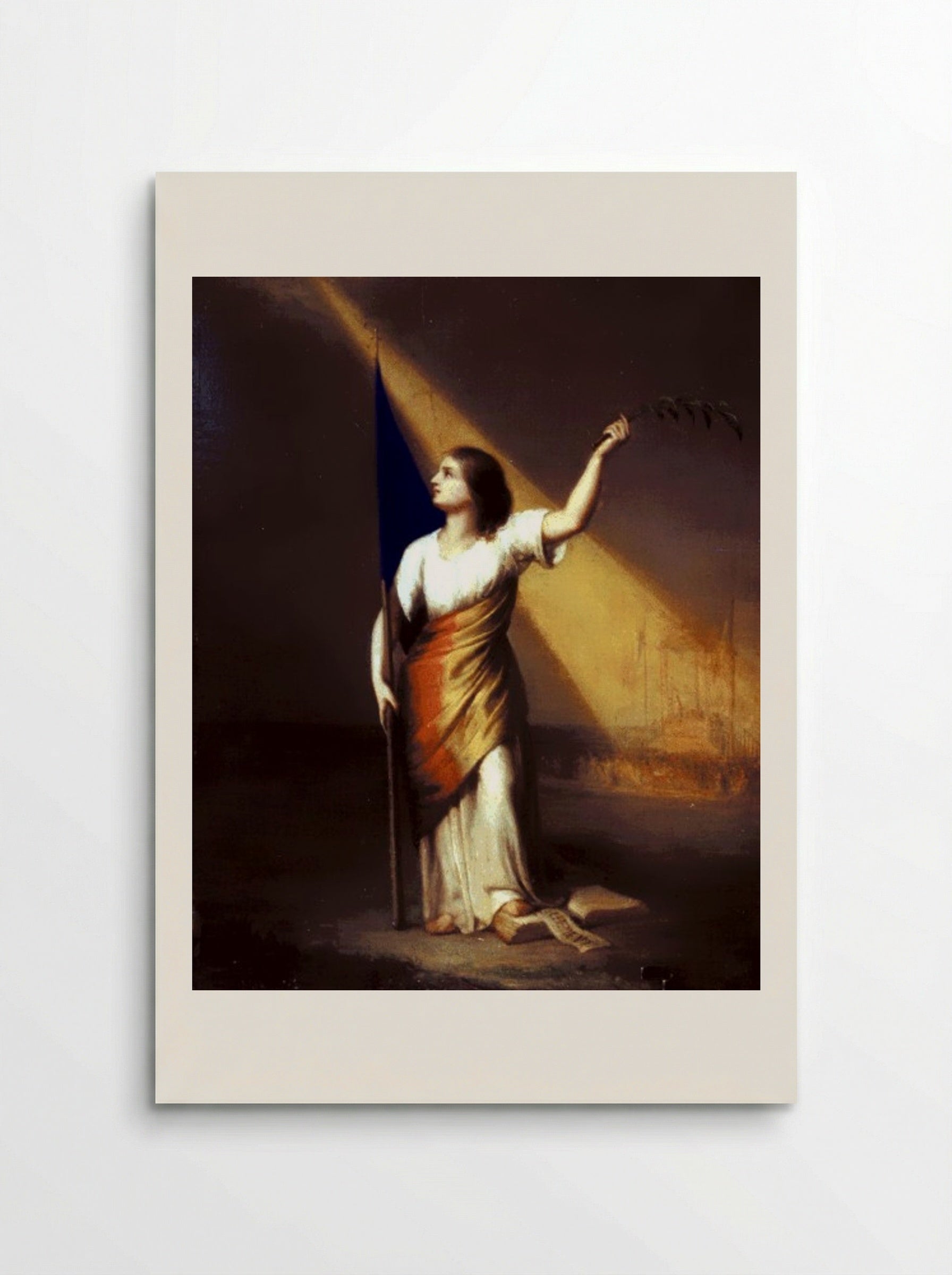 Romania Breaking off Her Chains on the Field of Liberty - Constantin Daniel Rosenthal - Poster