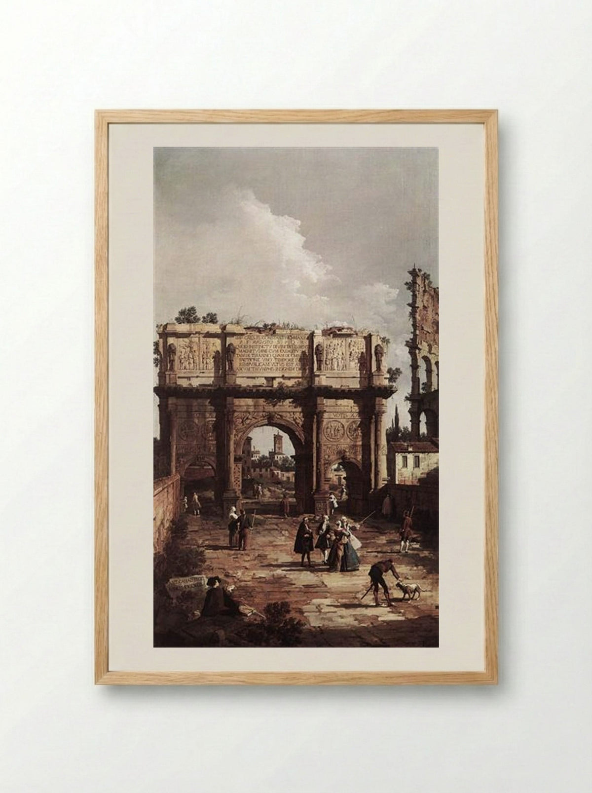 Rome: The Arch of Constantine - Canaletto - Framed Print Wood