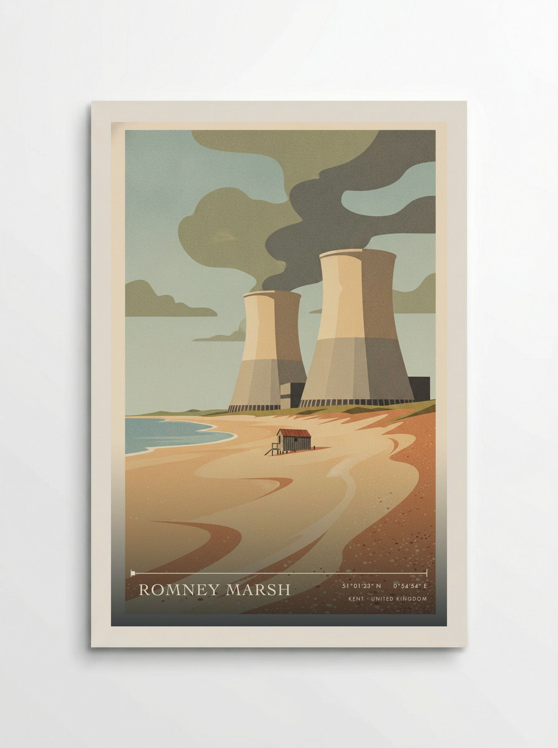 Romney Marsh Kent United Kingdom Travel Poster - Poster