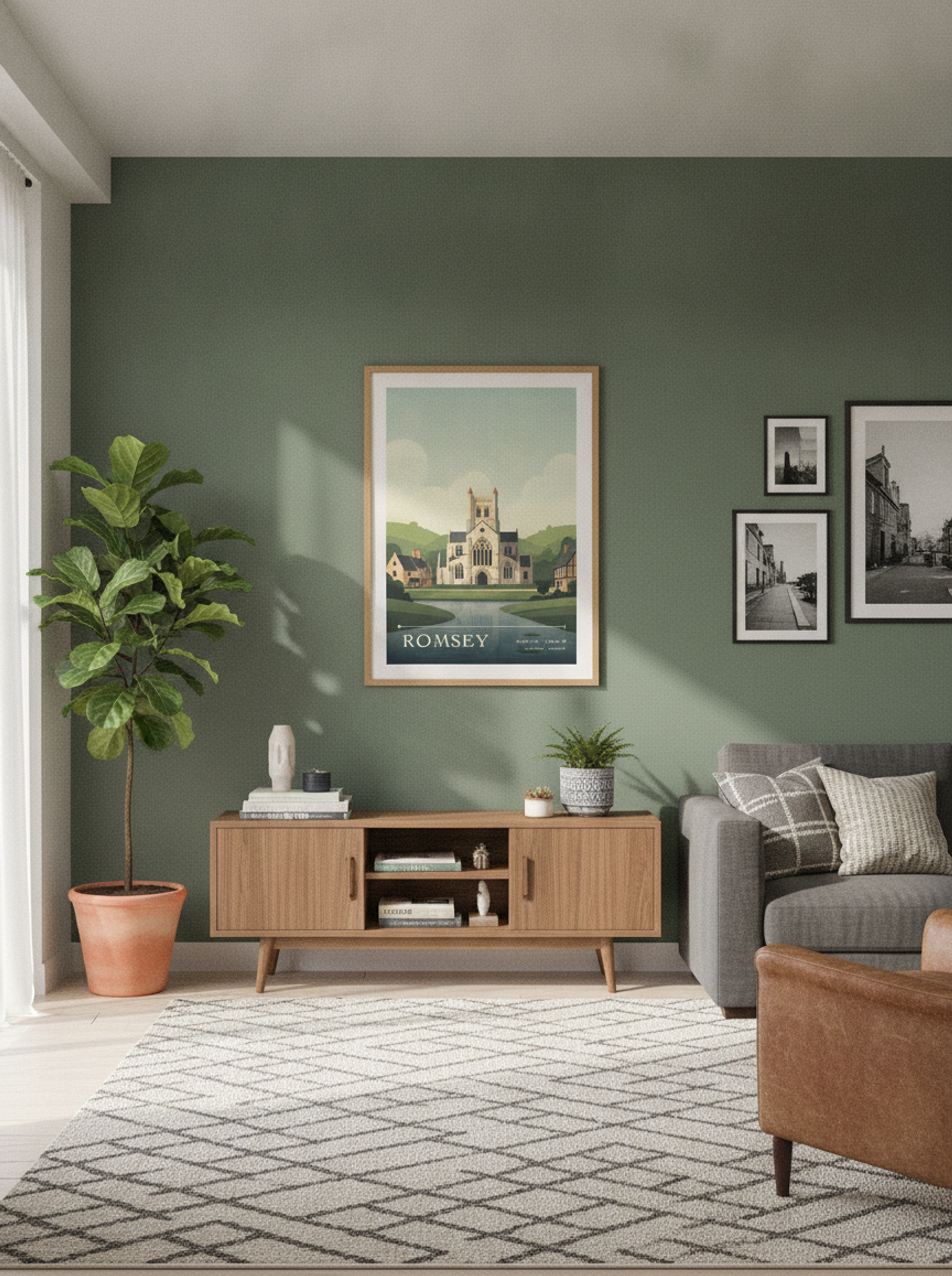 Romsey Hampshire England Travel Poster - Lifestyle