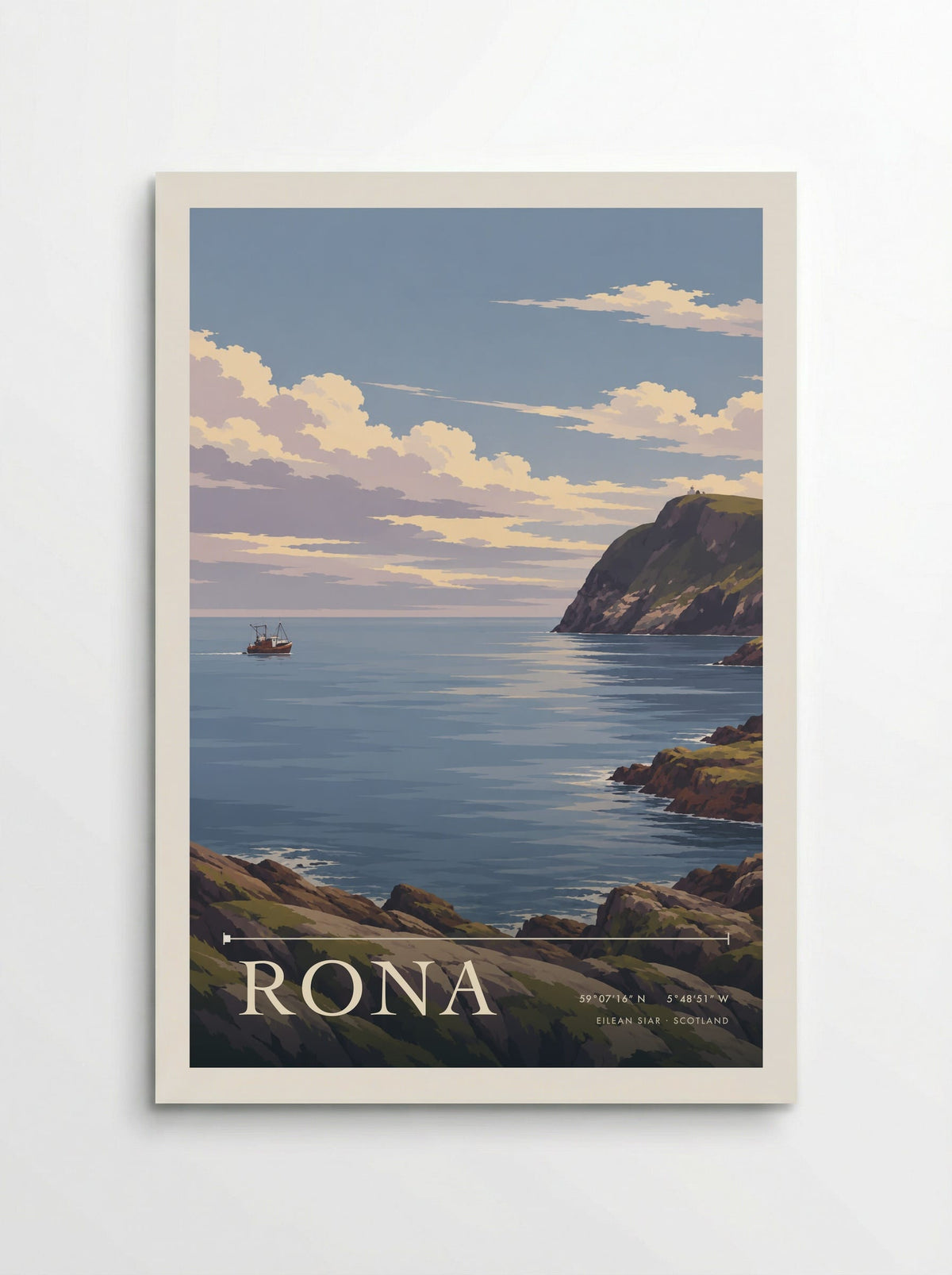 Rona, Eilean Siar | Travel Poster - Poster
