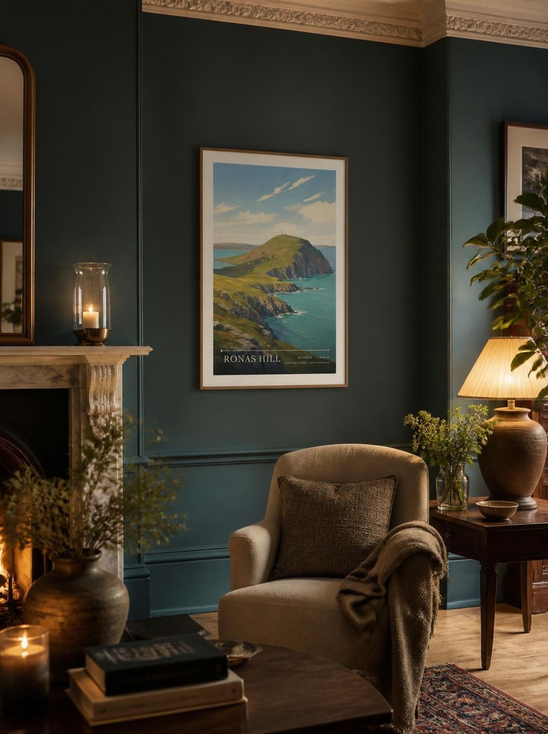 Ronas Hill Shetland Islands United Kingdom Travel Poster - Lifestyle