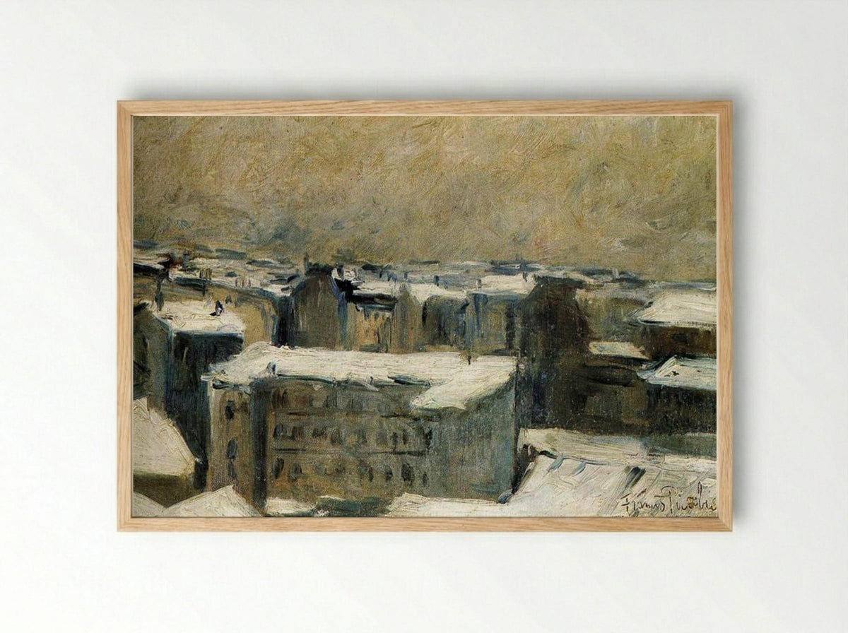 Roofs of Paris - Francis Picabia - Framed Print Wood