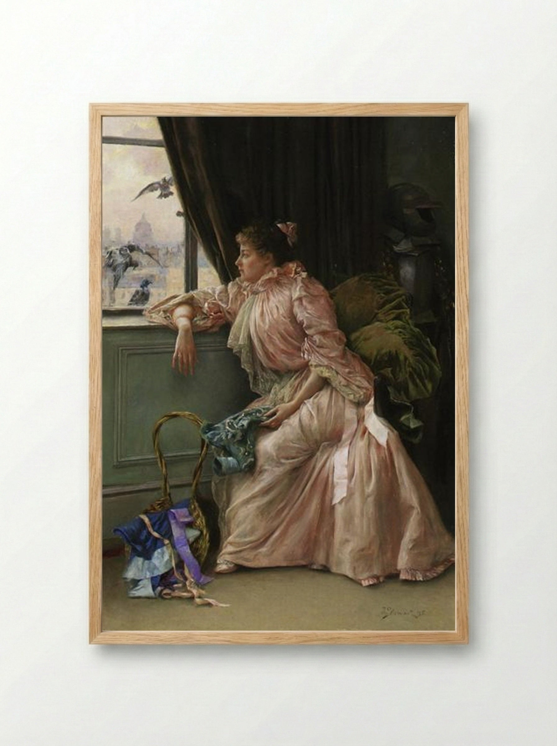 Room with a View - Julius LeBlanc Stewart - Framed Print Wood