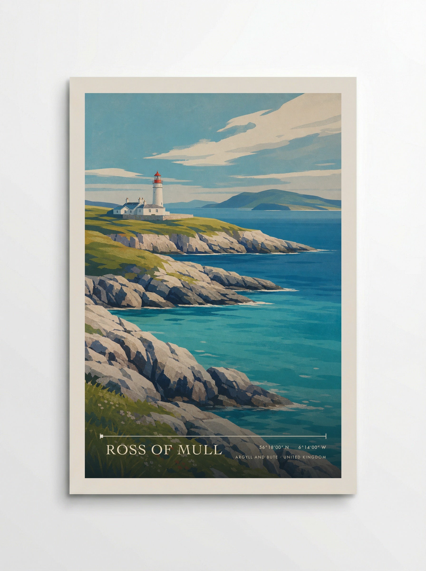 Ross of Mull Argyll and Bute United Kingdom Travel Poster - Poster