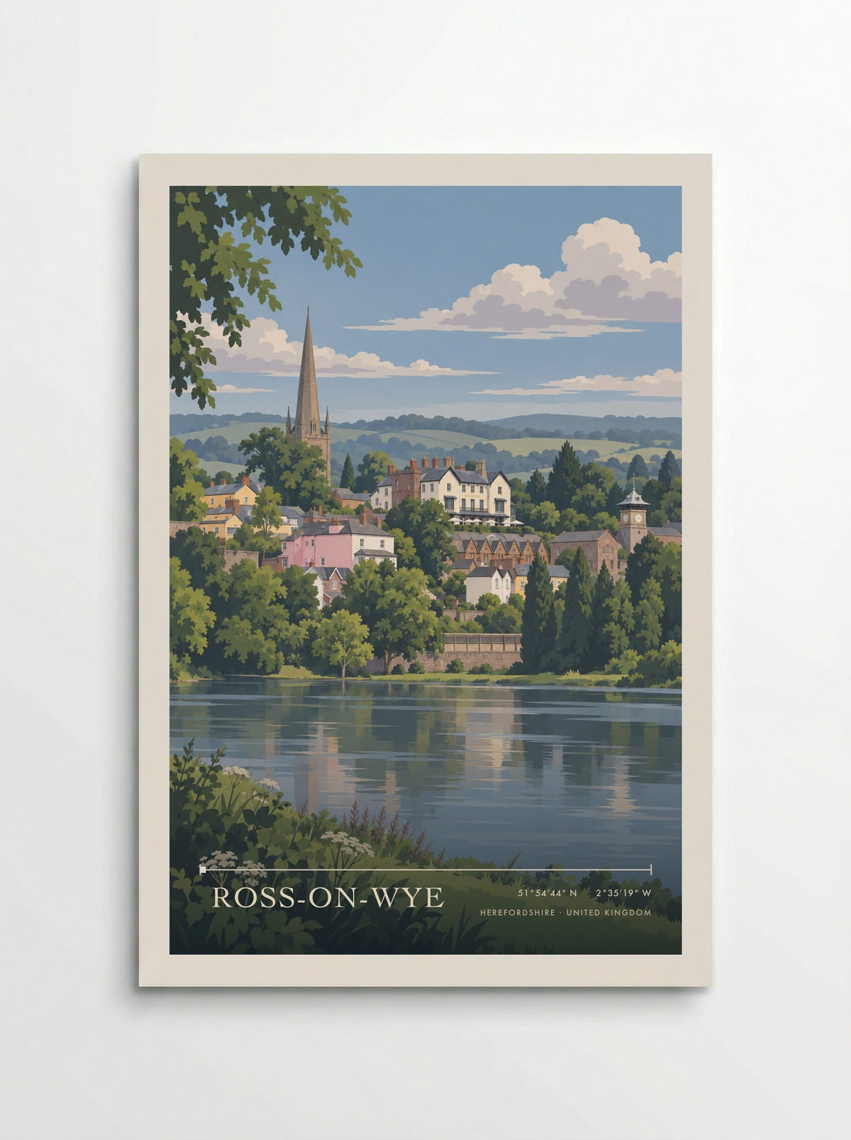 Ross-on-Wye, Herefordshire | Travel Poster - Poster