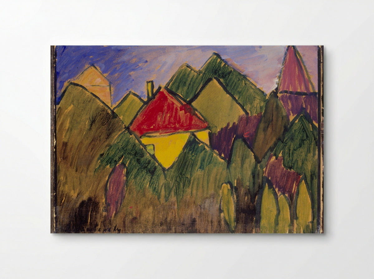 Rote Giebel (Red Gables) - Alexej von Jawlensky - Poster