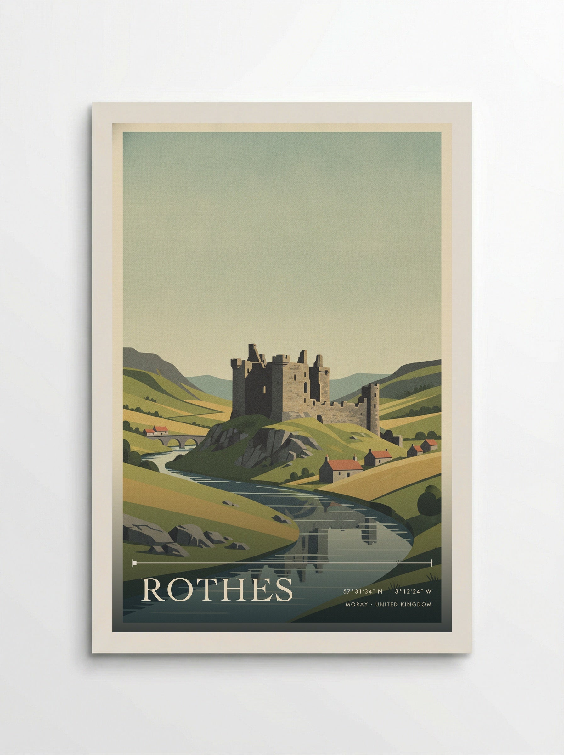 Rothes Moray United Kingdom Travel Poster - Poster