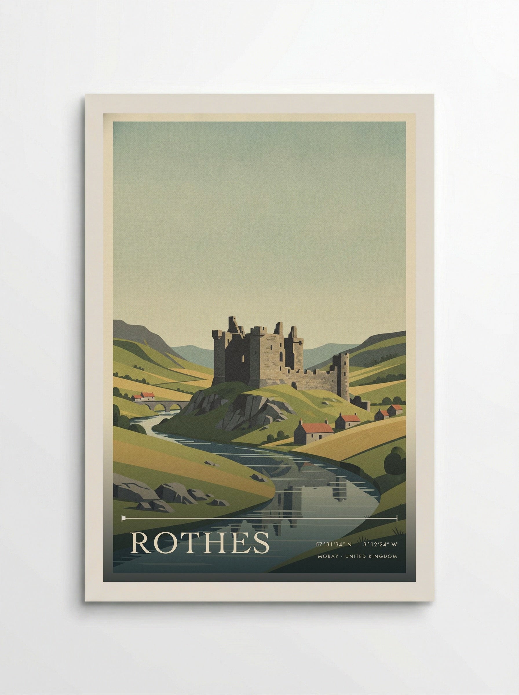 Rothes Moray United Kingdom Travel Poster - Poster