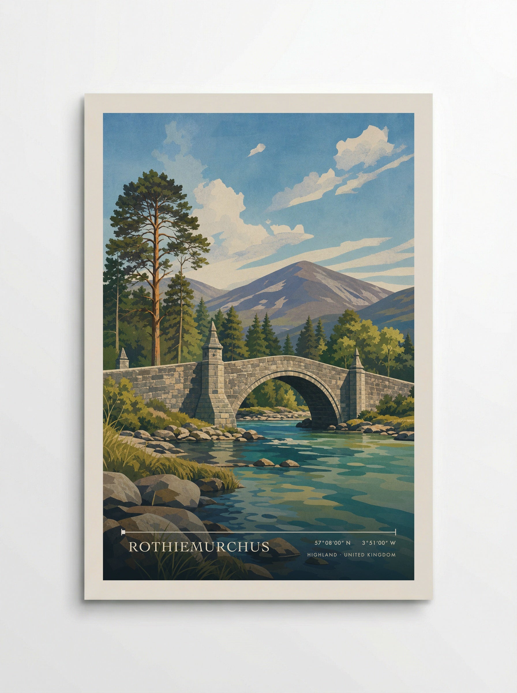 Rothiemurchus Highland United Kingdom Travel Poster - Poster