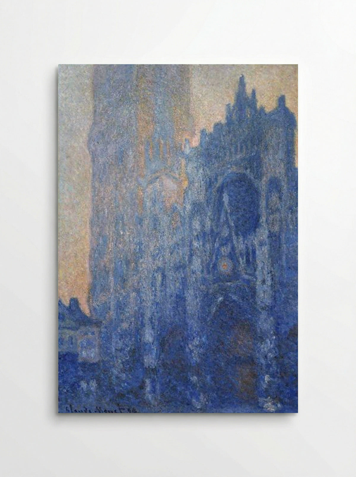 Rouen Cathedral Façade and Tour d'Albane (Morning Effect) - Claude Monet - Poster